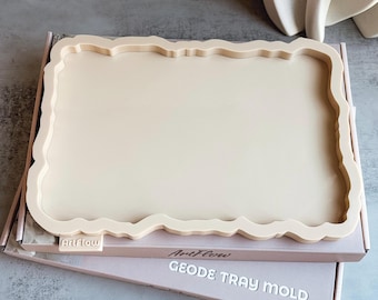 Geode Tray Silicone Mold: Resin Casting (12x8 inch)