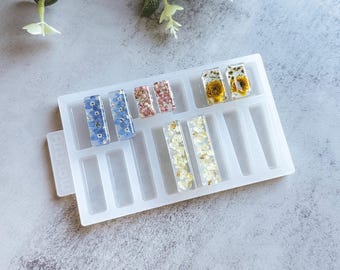 Rectangular Jewelry Silicone Mold: Resin Earrings, Pendants