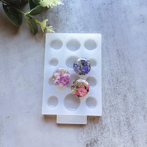 Round Jewelry Silicone Mold: Resin Earrings, Pendants