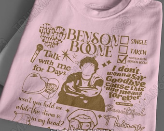 Benson Boone Doodle Art Fireworks And Rollerblades Unisex T-Shirt | Sweatshirt | Hoodie