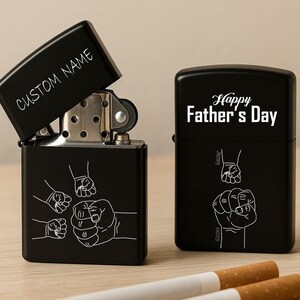Personalized Father’s Day Gift Lighter,Custom Gift for Dad, Engraved Lighter present,family Unique Gift,father&#39;s Birthday,Father’s Surprise
