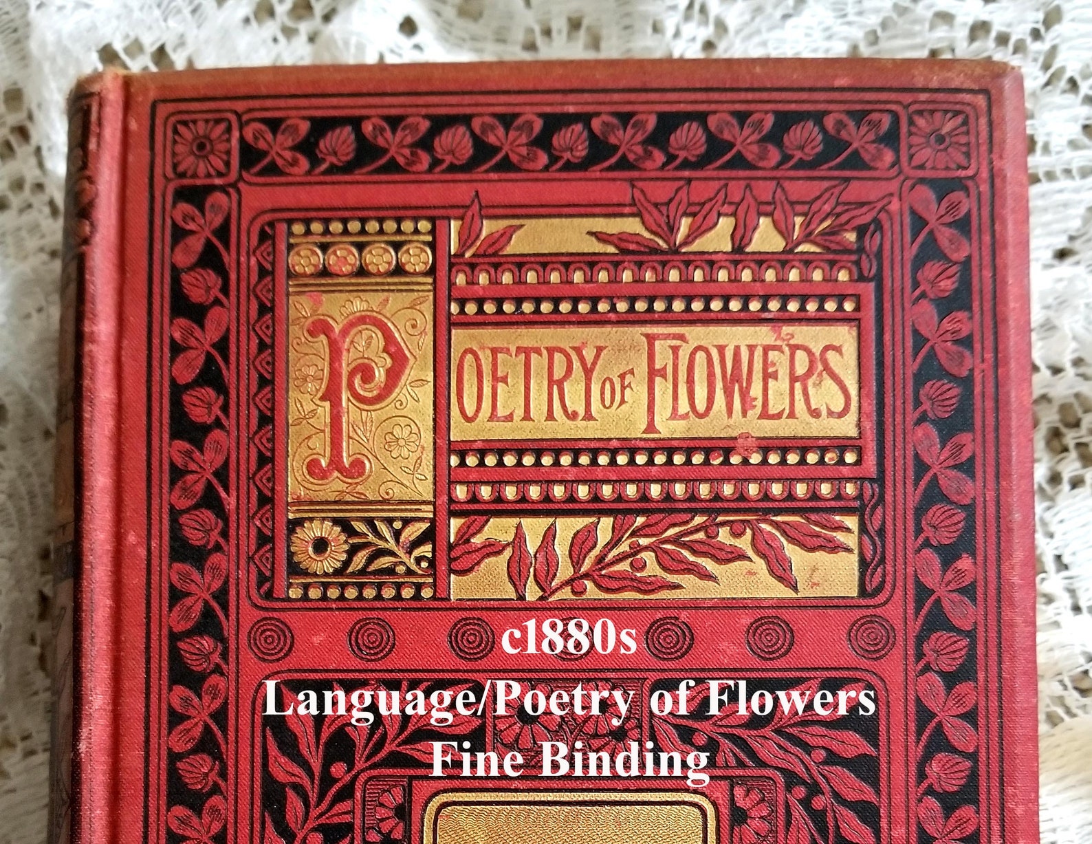 C1880s Language Poetry of Flowers Book Kirtland E932 Flower Etsy