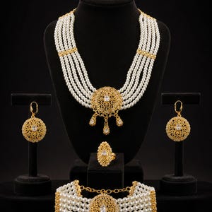 jawhar moroccan taqlidi hssira jewelry set