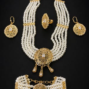 jawhar moroccan taqlidi jewelry set for weddings and special occasions