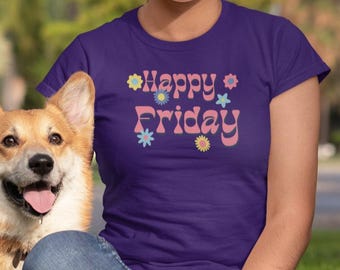 Happy Friday T-Shirt: Women's Jersey Short Sleeve Tee