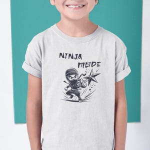 Ninja Mode! Funny Ninja Youth Short Sleeve Tee. Martial Arts Gift.