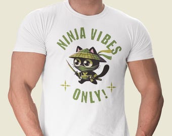 Ninja Vibes Only! Funny Ninja Unisex Jersey Short Sleeve Tee. Martial Arts Gift.