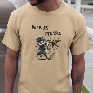 Ninja Mode! Funny Ninja Unisex Jersey Short Sleeve Tee. Martial Arts Gift.