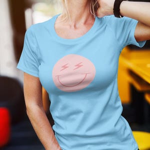 The Pink Emoji T Shirt for Teens and Gen Z Unisex T Shirt, Gift For Girl, Cute T Shirt