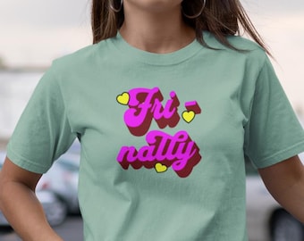 Fri-nally! Friday Jersey Tee: Funny Weekend Shirt