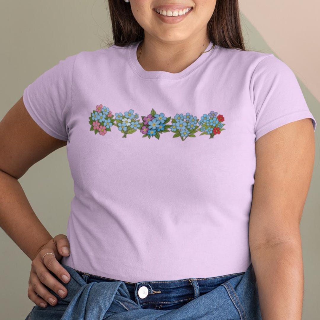 Forget-Me-Not Floral Petunia Blouse main image 0
