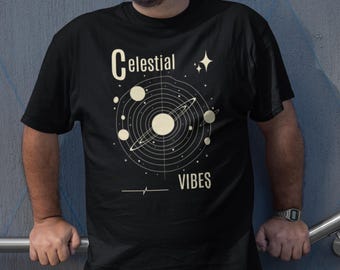 Celestial Vibes Graphic Tee: Astronomy Unisex T-Shirt