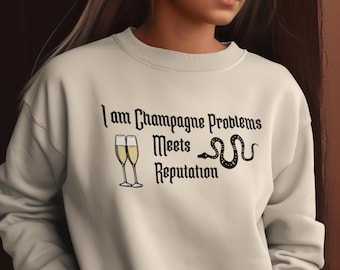 Champagne Problems Crewneck Sweatshirt: Stylish Music Lover Gift