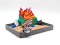 Dumpster Fire Zen Garden: Funny Office Desk Decor Gift