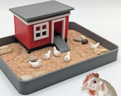 Mini Chicken Zen Garden: Desk Sand Garden DIY Kit