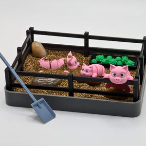 Jardín Zen Mini Pig: Kit de bricolaje para jardín de arena de escritorio