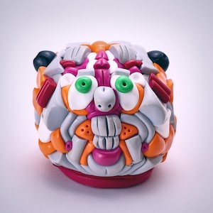 Handmade Polymer Clay Head Figurine - Clay Art - Monster Character - Original - Sculpture - Collectible