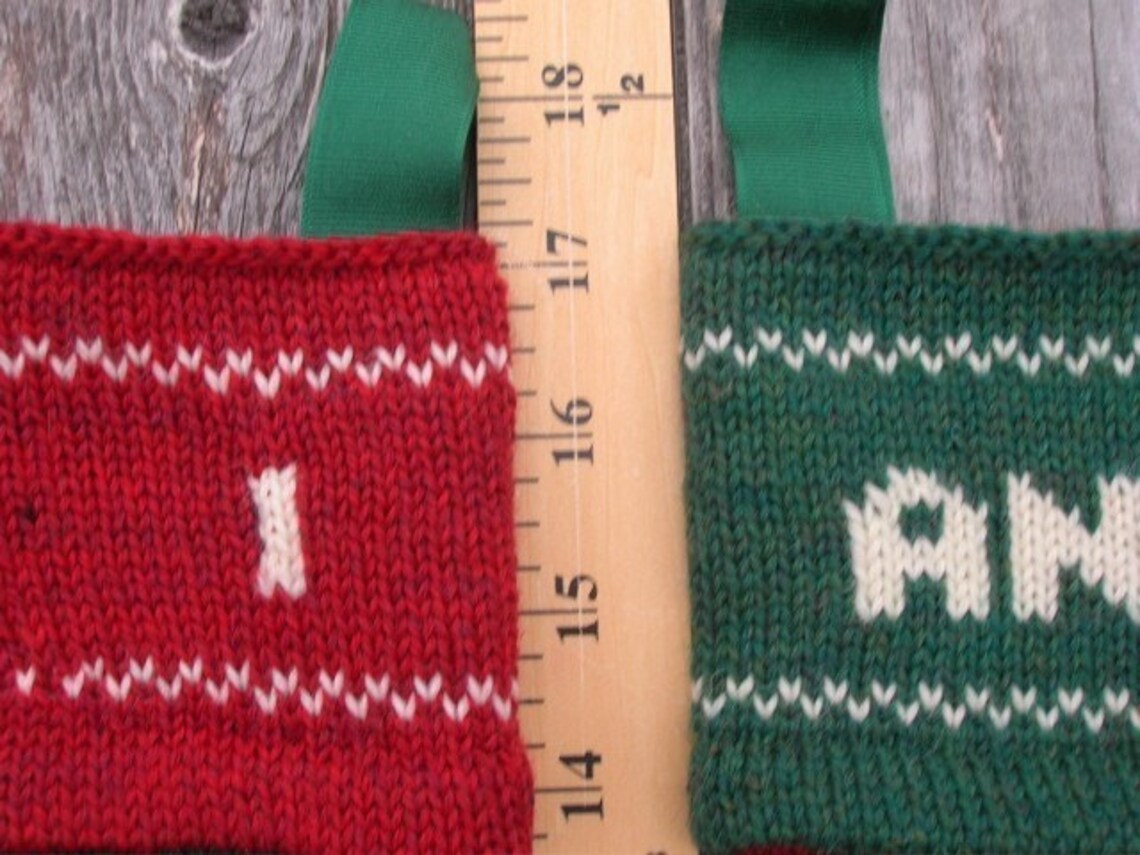 Handmade Precision-cut Cuff Christmas Stocking - Red Brown Arcadia Home