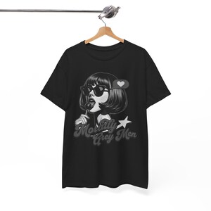 Camiseta masculina Morally Grey, camiseta vintage Lollipop, camiseta Bookish Girl Black