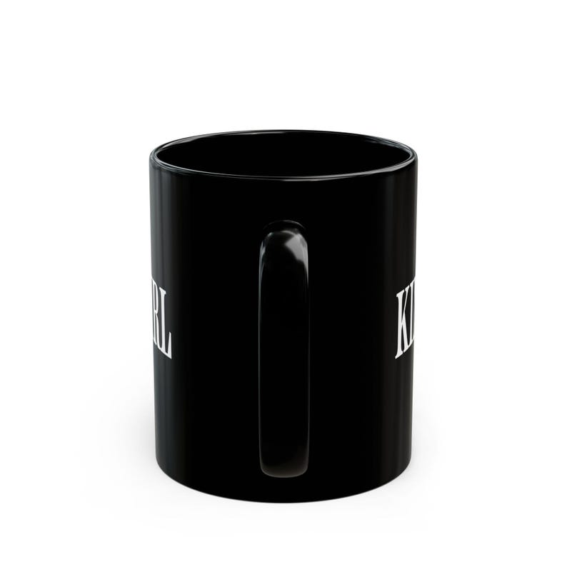 Taza de café negra In My Kindle Girl Era, taza de café Kindle, taza de café bookish imagen 6
