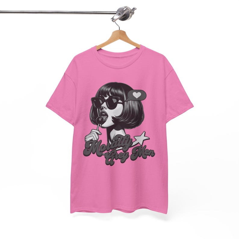 Camiseta masculina Morally Grey, camiseta vintage Lollipop, camiseta Bookish Girl Azalea