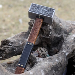 Hand Forged Viking Hammer, Thor Hammer, Battle Hammer, war hammer, best gift for him, anniversary gift, christmas gift