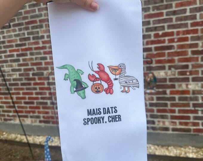 Cute Louisiana Halloween Towel