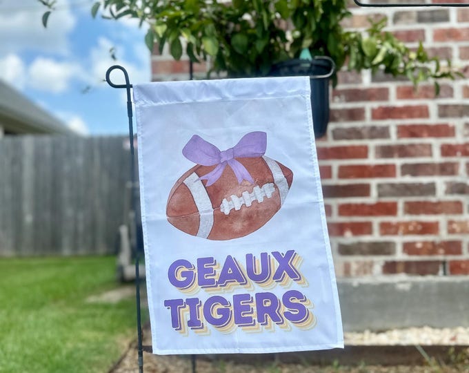Personalized Cute  Garden Flag with Bow