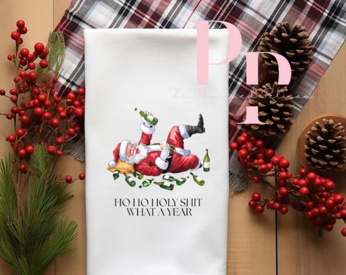 Ho ho holy Sh!t what a year funny christmas towel