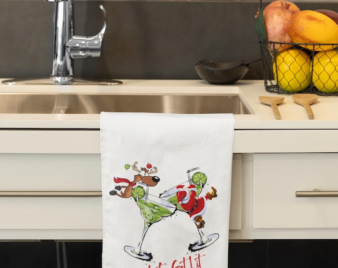 lets get Lit Christmas towel