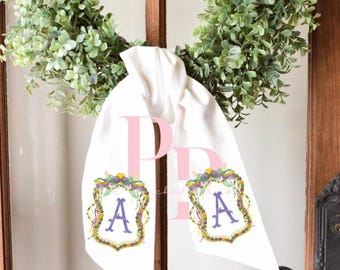 Golden crest mardi gras sash
