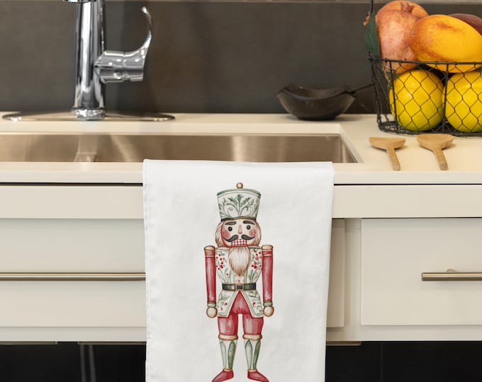customizable nutcracker Christmas towel