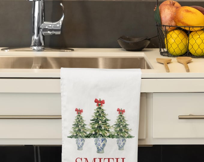 Christmas triple Tree towel customization