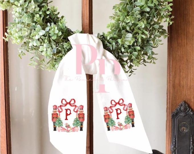 Sublimated Red crest wreath sash