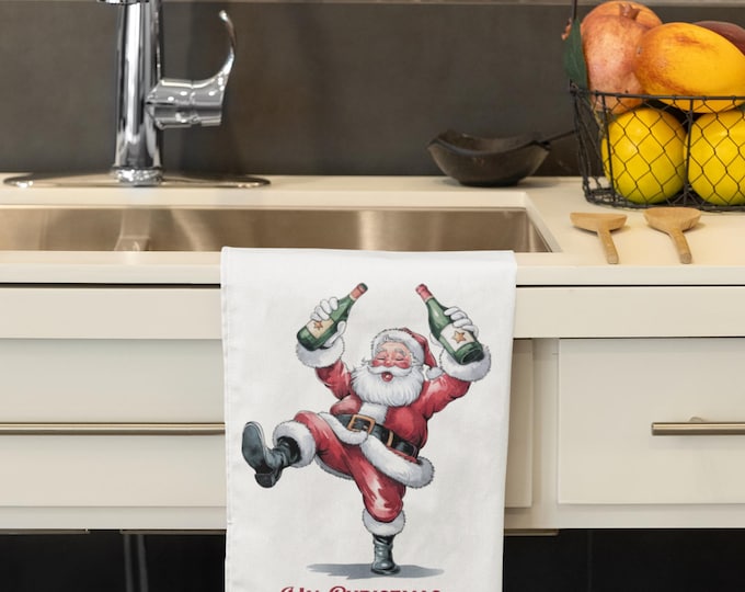 My Xmas spirit is in the liquor cabinet towel sublimated
