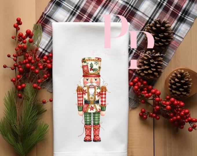 Patchwork Nutcracker Tea towel