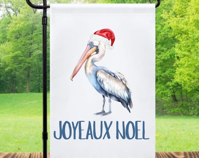Cajun Joyeaux Noel yard flag sublimated
