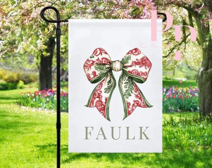 Christmas Bow flag customizable