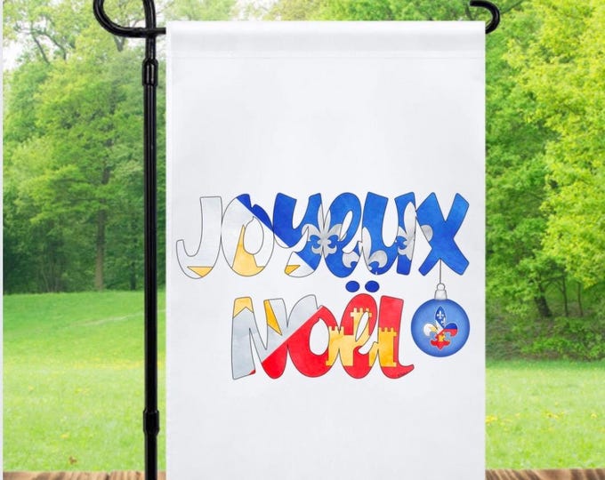 Joyeaux Noel Acadiana Christmas flag