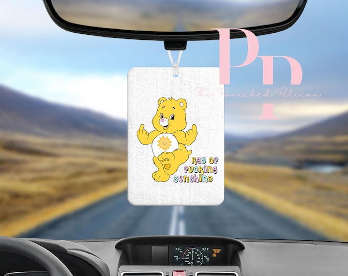 Ray of f8cking sunshine sublimated air freshener
