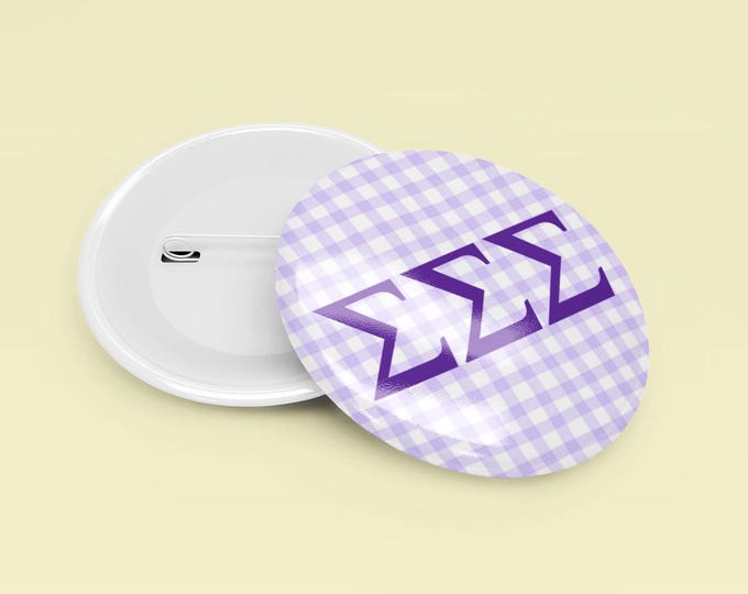 Customizable Tri Sigma Gameday Button