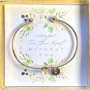 Regalo per damigella d&#39;onore, Braccialetti personalizzati, Scatola per proposte di damigella d&#39;onore, Gioielli da damigella d&#39;onore, Regali per feste di matrimonio, Regali iniziali personalizzati per damigella d&#39;onore