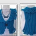Women's Vest, CROCHET PATTERN, Women and Children, Easy , Plain or Frilly Edge, Shrug, Jacket, Cardigan Sweater, Sleeveless, Peacock, #786