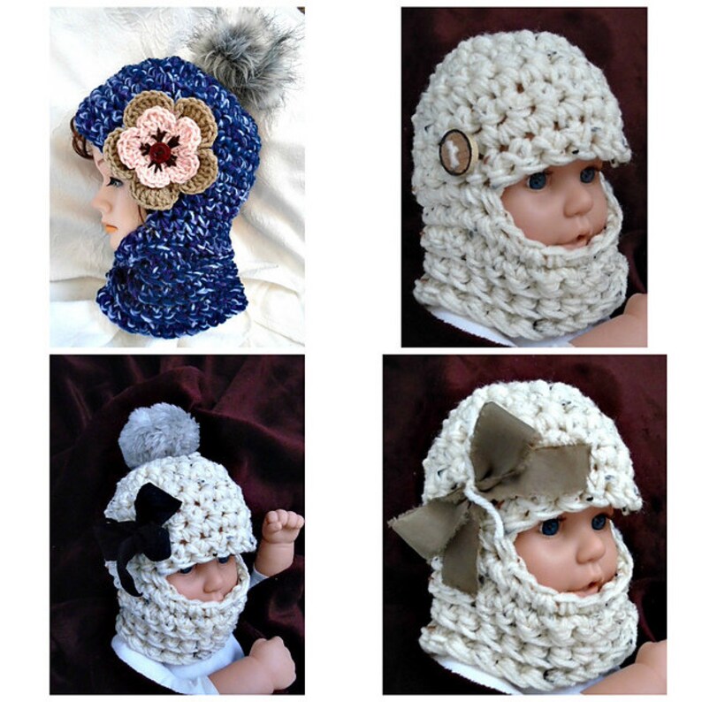 Hat CROCHET PATTERN Balaclava Winter Hat Pattern Etsy
