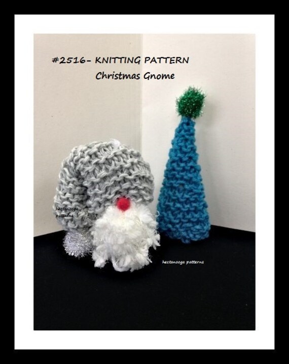 Easy Knit Gnome Ornament Christmas Gnome Knitting Patterns