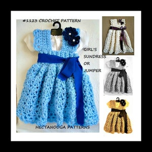 Easy BABY girl DRESS crochet PATTERN, Crochet Pattern #1123, Dress crochet pattern