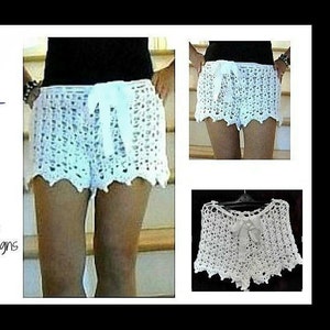 EasyCROCHET SHORTS, crochet pattern, Lace shorts, all sizes child to plus size, instant download #2019