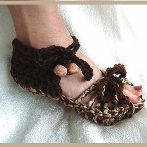 Crochet Pattern, sandals, num. 450-D, age 12 to adult large, permission to sell your finished items, instant digital download
