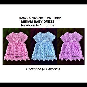 Easy CROCHET PATTERNS, Crochet Baby Dress, Jumper or Dress, Newborn to ...