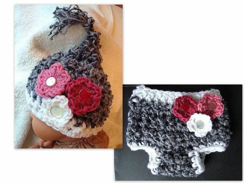 Easy Crochet Patterns, Diaper Cover, Pixie Hat, num. 459, newborn to age 2, baby, accessories, clothing, children, photo props, ok to sell image 2